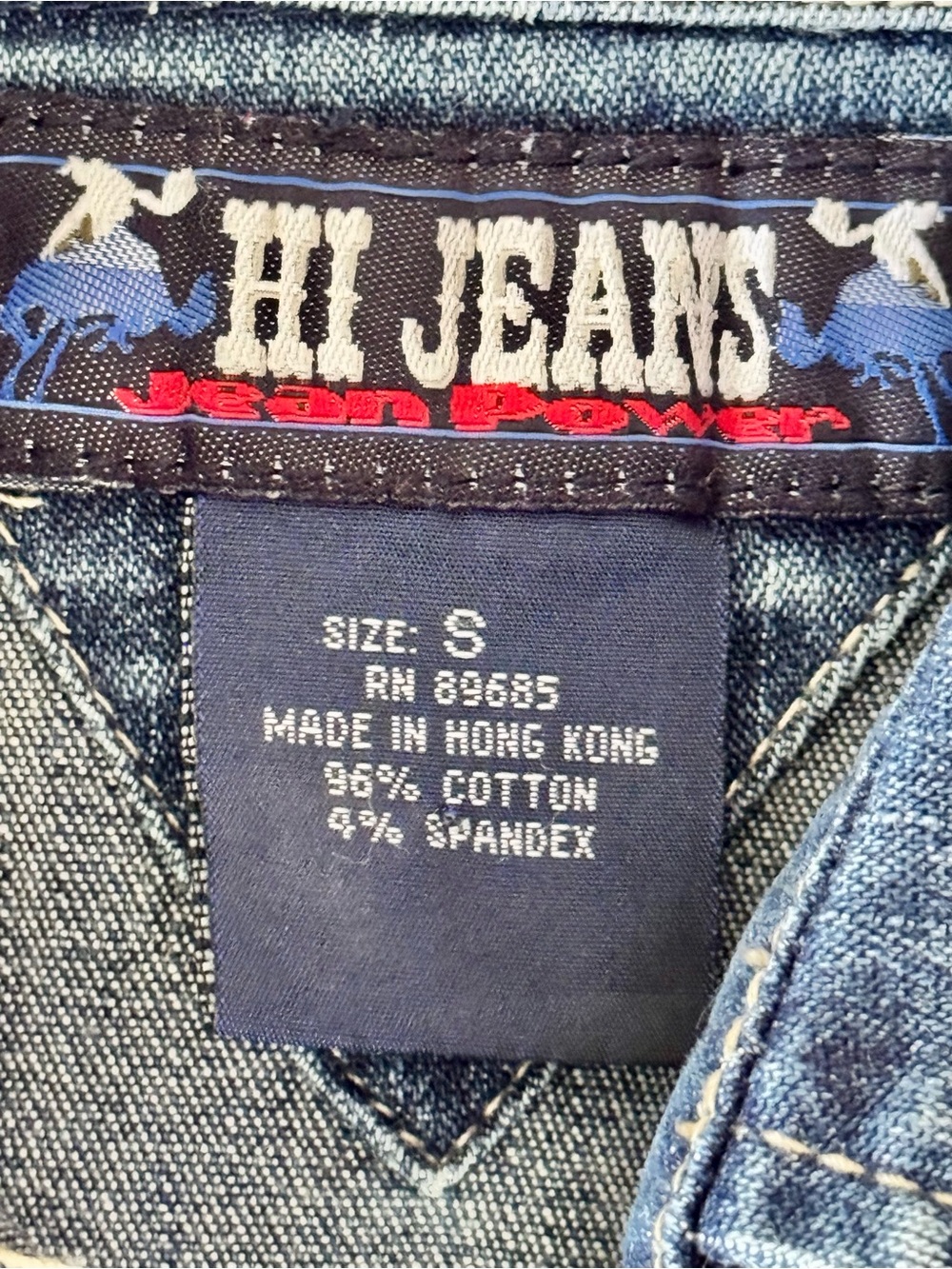 HI Jeans Y2K Denim Button Front Mini Dress Size Small - Picture 6 of 6